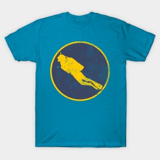 Scuba Diver Patch (distressed) T-Shirt